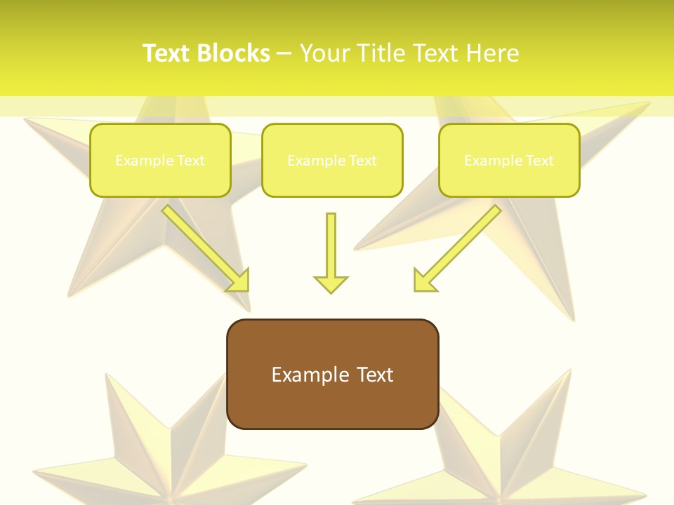 Gold Popular Pentagon PowerPoint Template