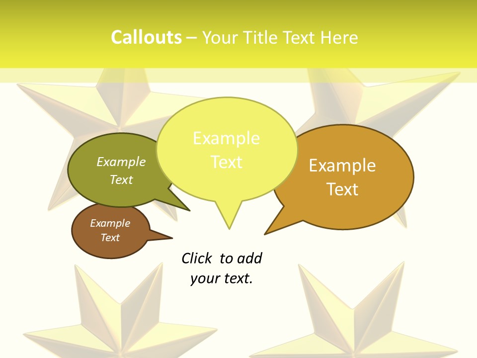Gold Popular Pentagon PowerPoint Template