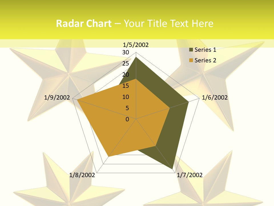 Gold Popular Pentagon PowerPoint Template