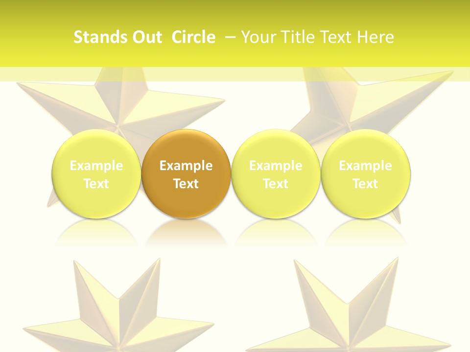 Gold Popular Pentagon PowerPoint Template