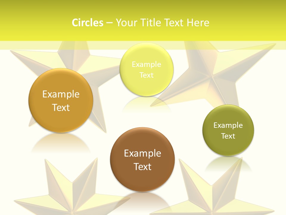 Gold Popular Pentagon PowerPoint Template