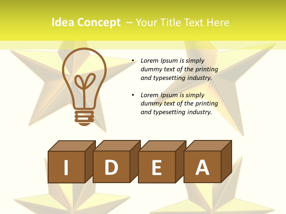 Gold Popular Pentagon PowerPoint Template