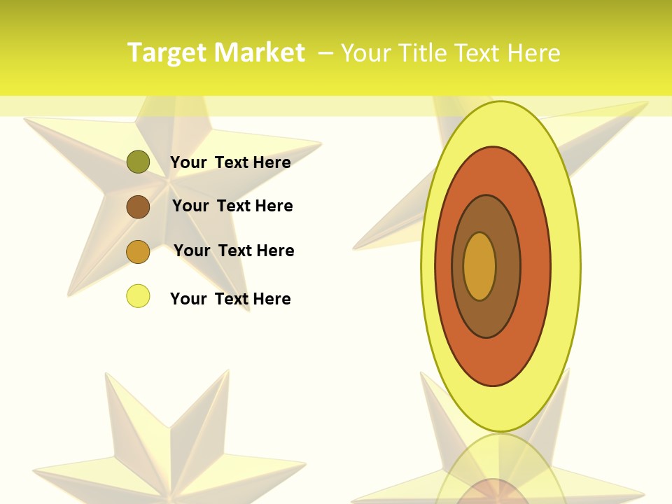 Gold Popular Pentagon PowerPoint Template