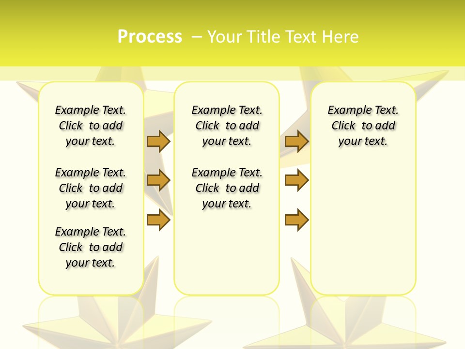 Gold Popular Pentagon PowerPoint Template