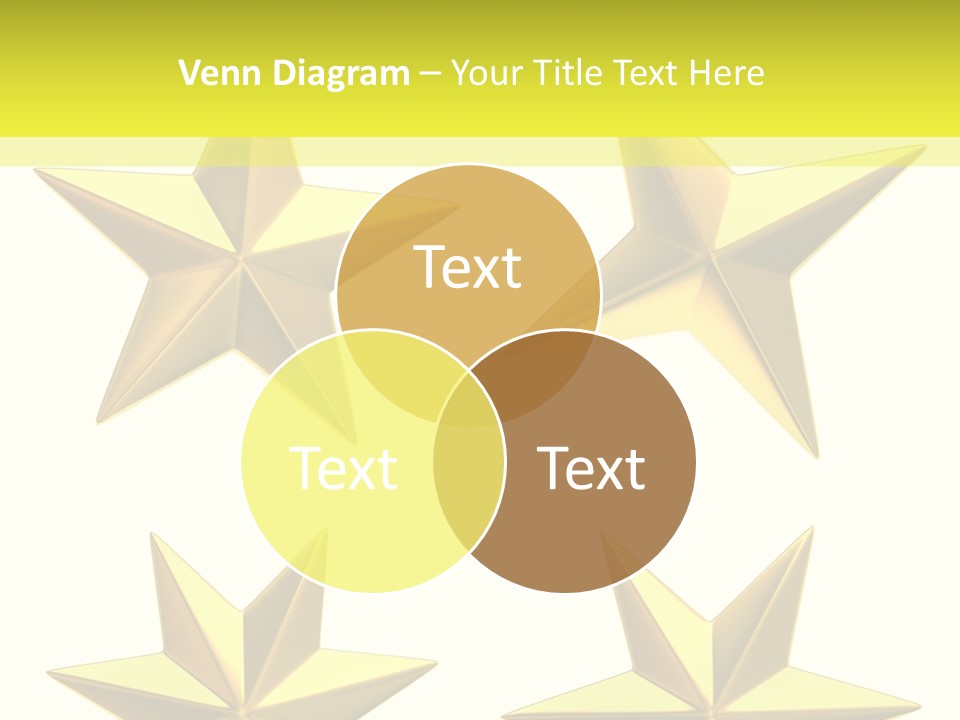 Gold Popular Pentagon PowerPoint Template