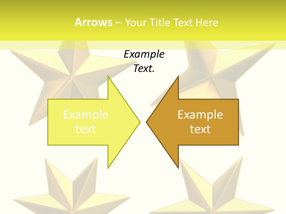 Gold Popular Pentagon PowerPoint Template
