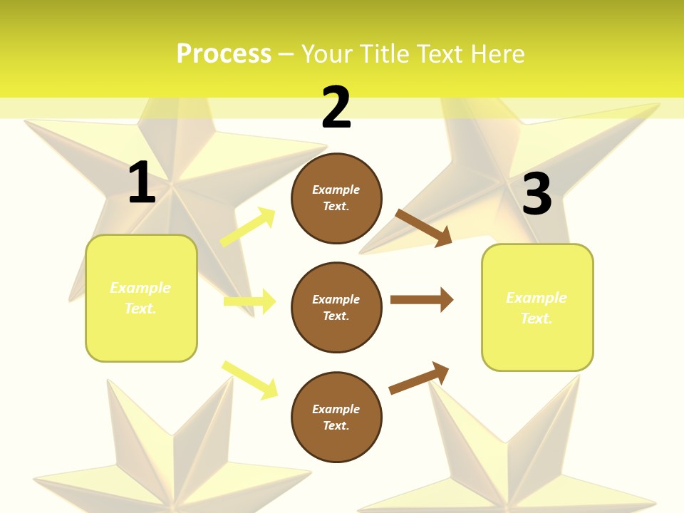 Gold Popular Pentagon PowerPoint Template