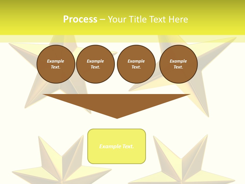 Gold Popular Pentagon PowerPoint Template