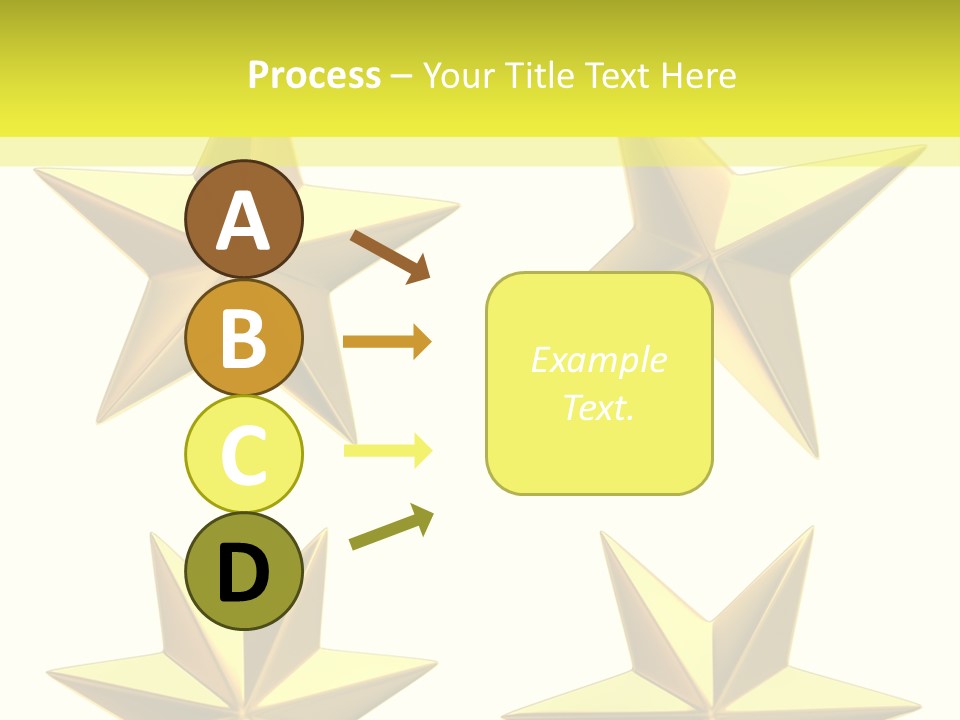 Gold Popular Pentagon PowerPoint Template