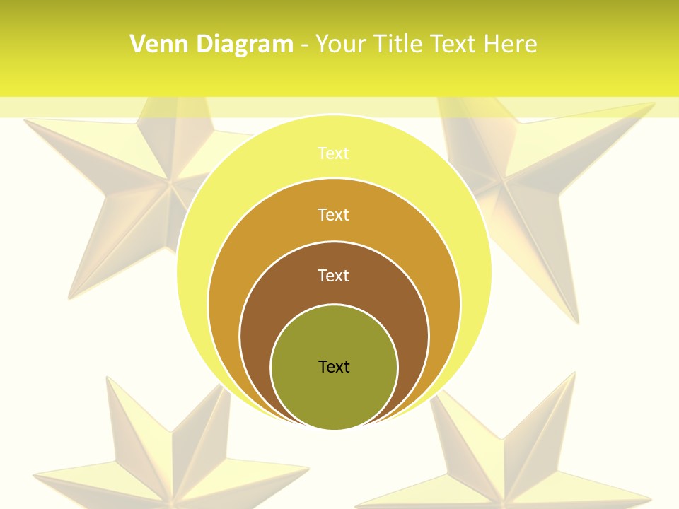 Gold Popular Pentagon PowerPoint Template