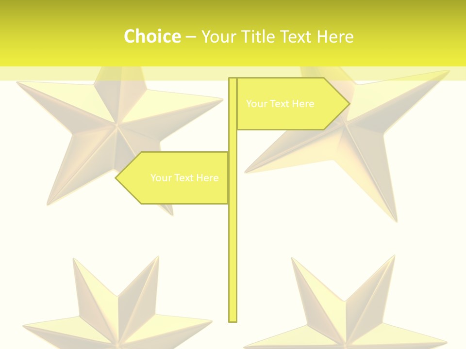 Gold Popular Pentagon PowerPoint Template