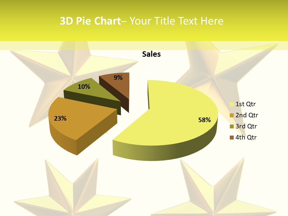 Gold Popular Pentagon PowerPoint Template