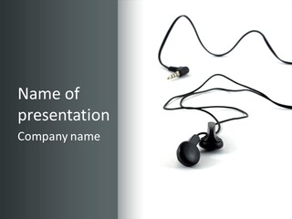 Music Nobody Telephone PowerPoint Template