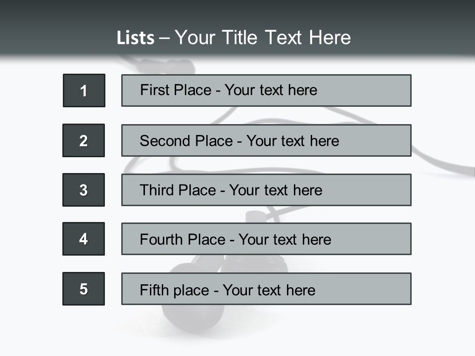 Music Nobody Telephone PowerPoint Template