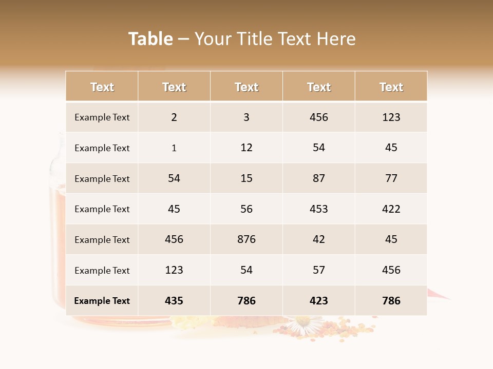 Tasty Vitamin Essential PowerPoint Template