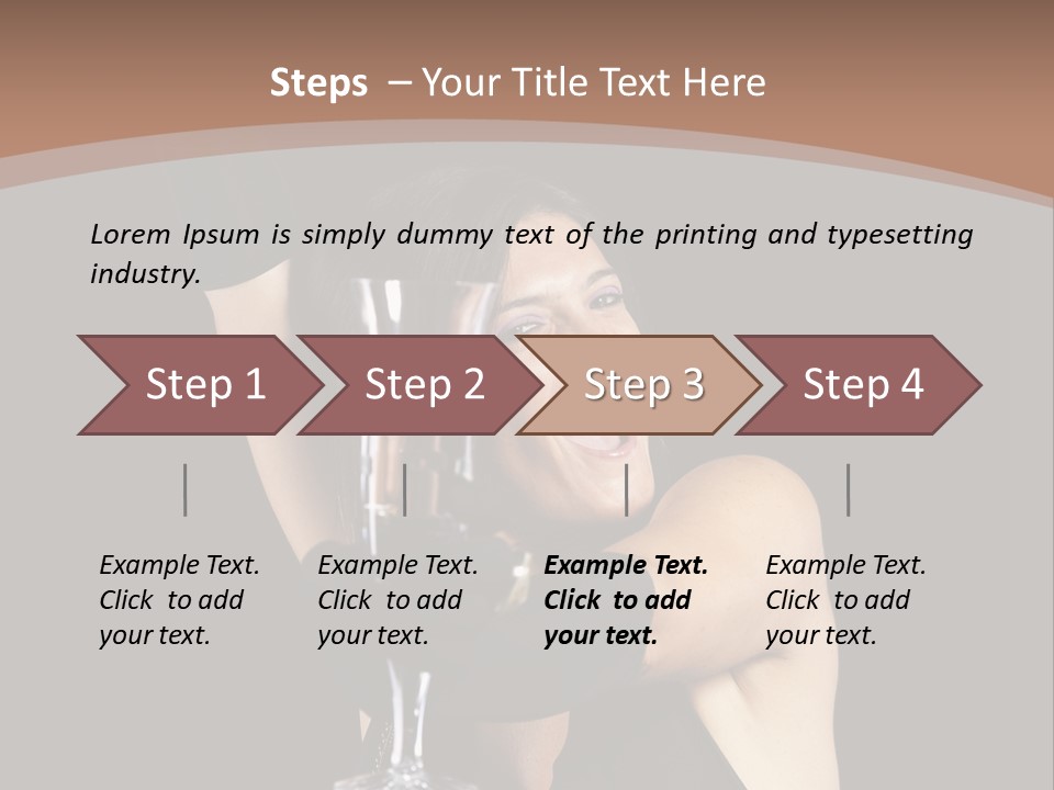 Woman Fashion Cheerful PowerPoint Template