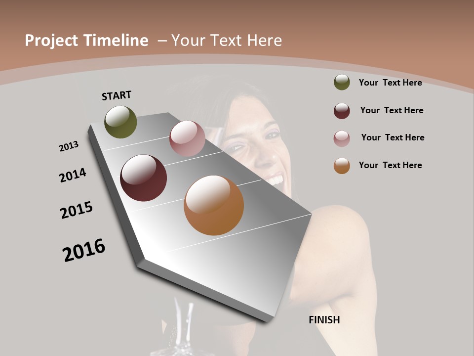 Woman Fashion Cheerful PowerPoint Template