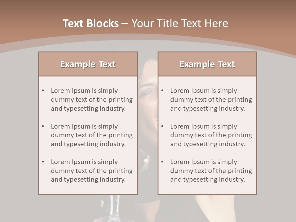 Woman Fashion Cheerful PowerPoint Template