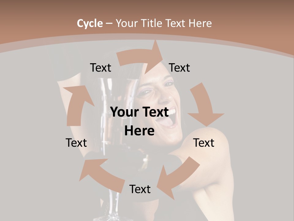 Woman Fashion Cheerful PowerPoint Template