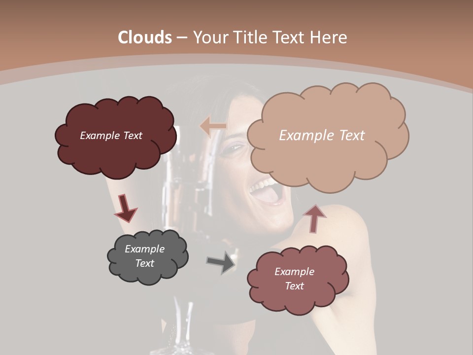 Woman Fashion Cheerful PowerPoint Template