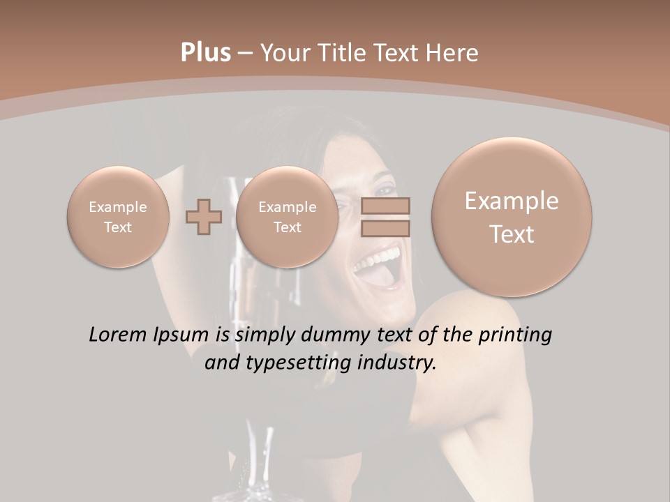 Woman Fashion Cheerful PowerPoint Template