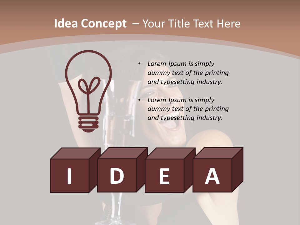 Woman Fashion Cheerful PowerPoint Template