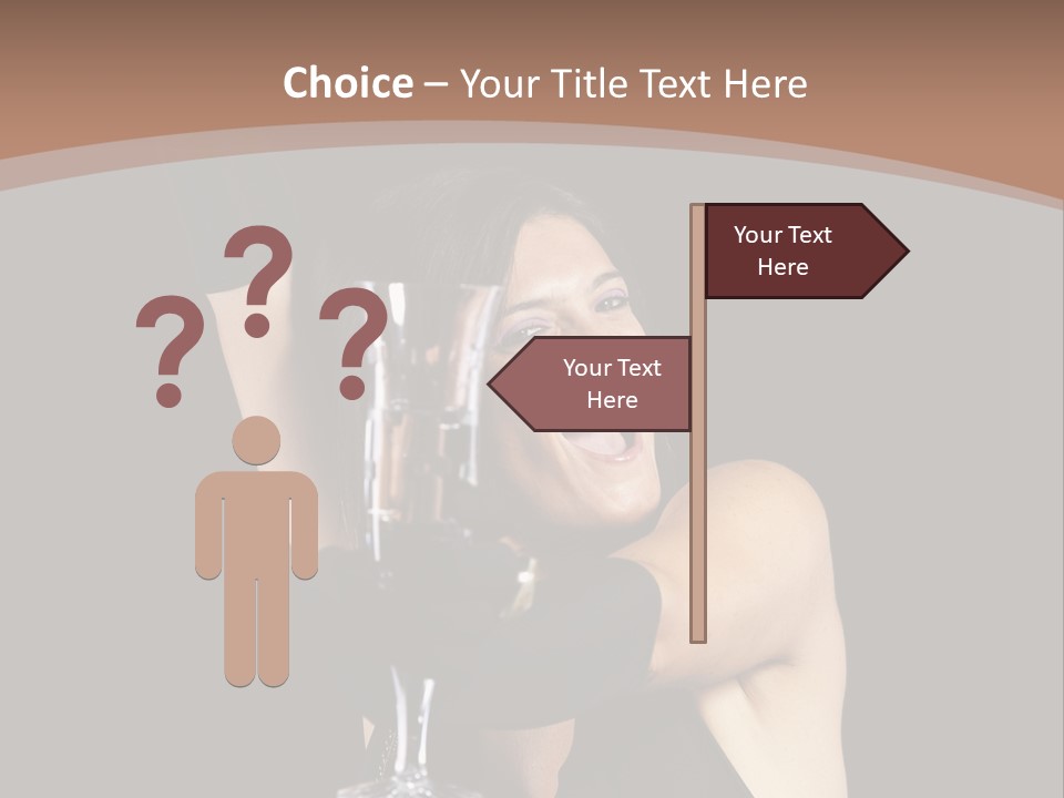 Woman Fashion Cheerful PowerPoint Template