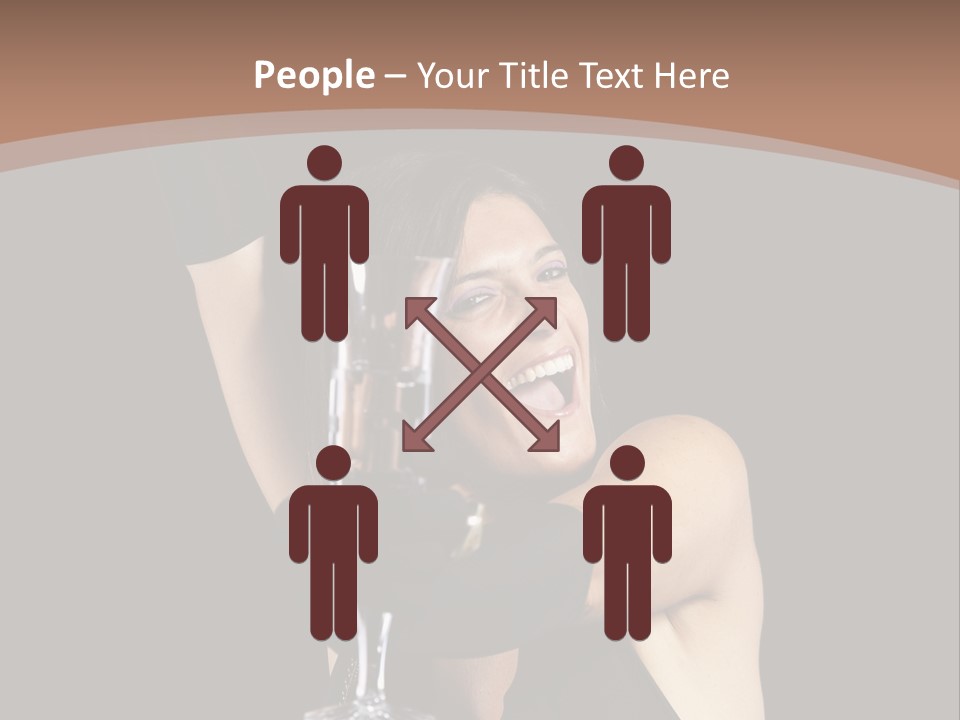 Woman Fashion Cheerful PowerPoint Template