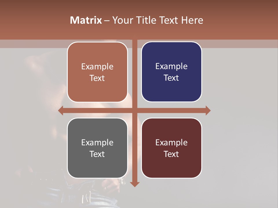 Muscle Biceps Tan PowerPoint Template