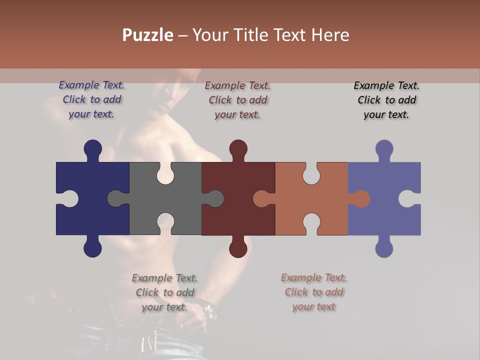 Muscle Biceps Tan PowerPoint Template