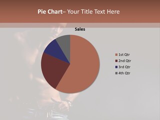 Muscle Biceps Tan PowerPoint Template