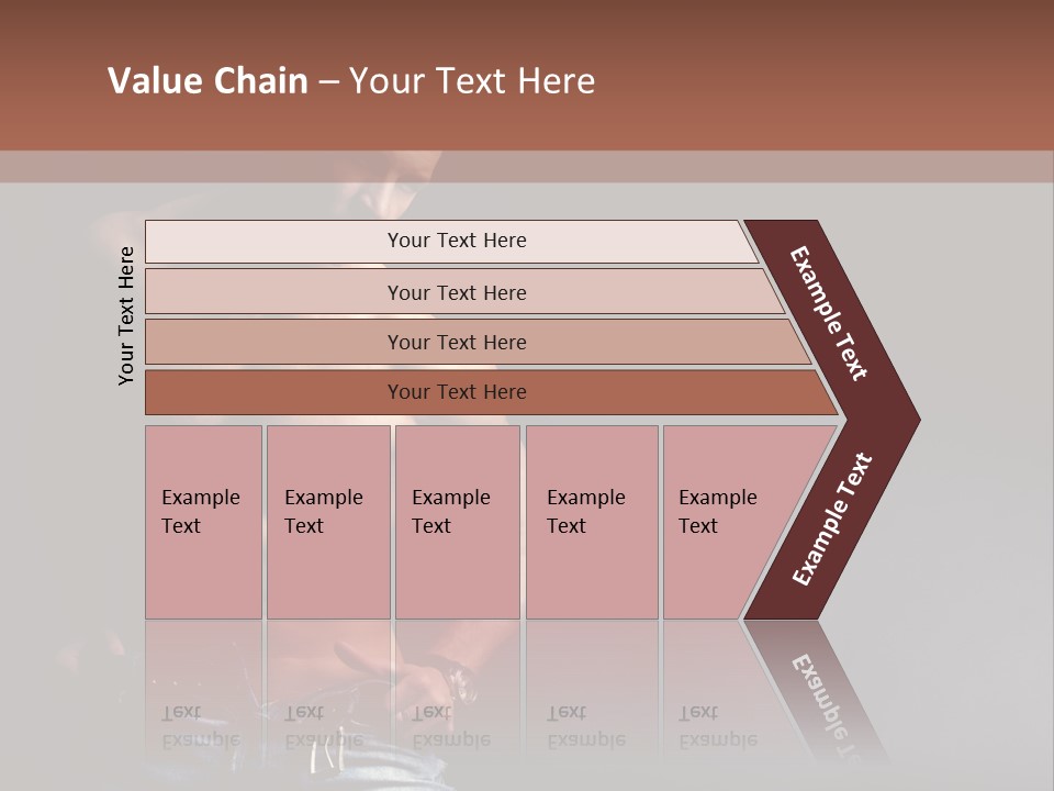 Muscle Biceps Tan PowerPoint Template