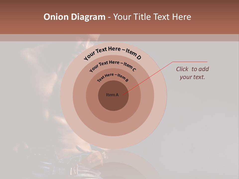 Muscle Biceps Tan PowerPoint Template