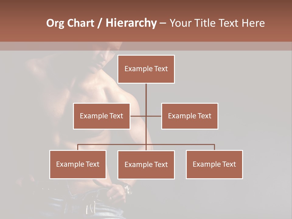 Muscle Biceps Tan PowerPoint Template