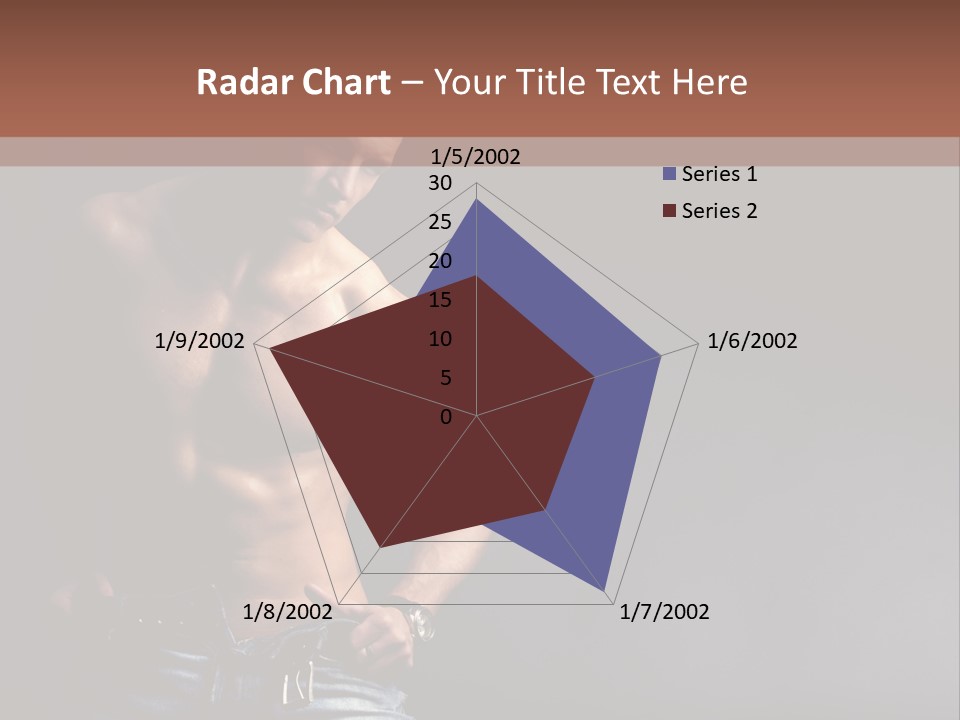 Muscle Biceps Tan PowerPoint Template