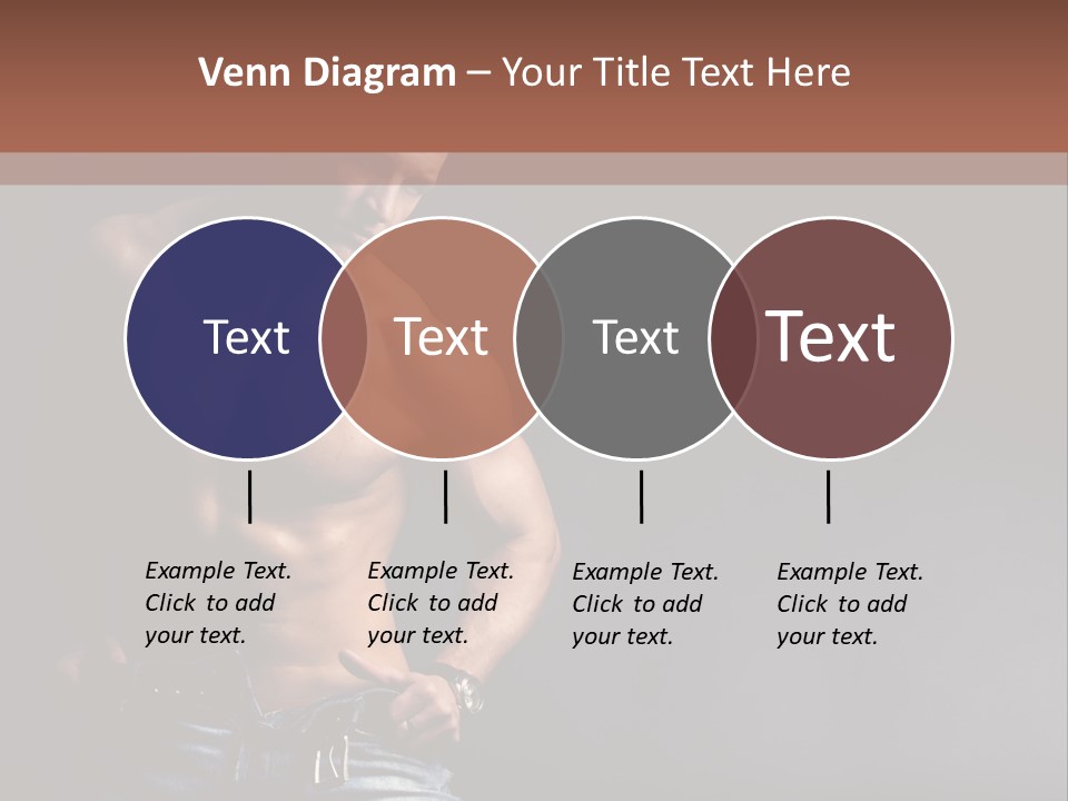 Muscle Biceps Tan PowerPoint Template