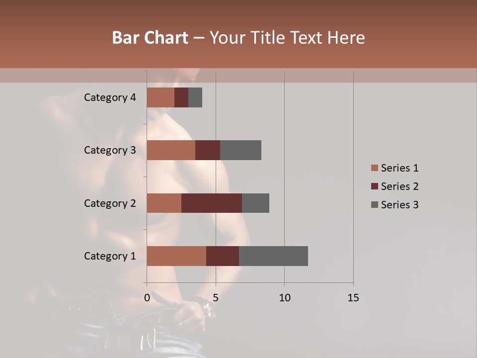 Muscle Biceps Tan PowerPoint Template