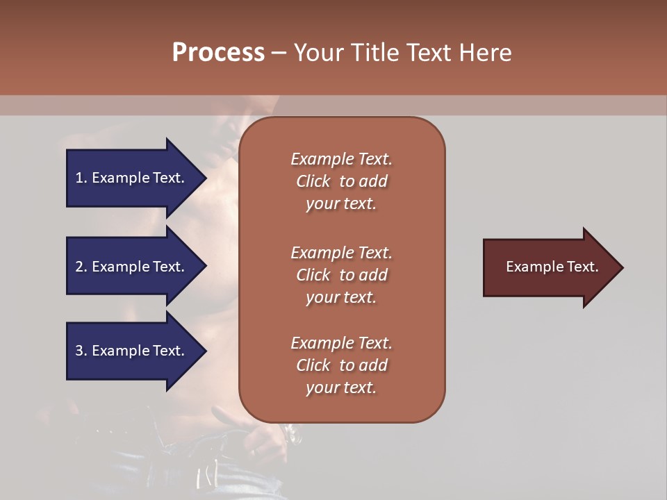 Muscle Biceps Tan PowerPoint Template