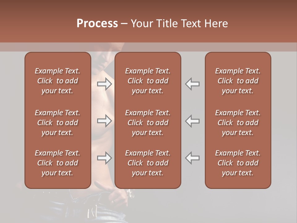 Muscle Biceps Tan PowerPoint Template