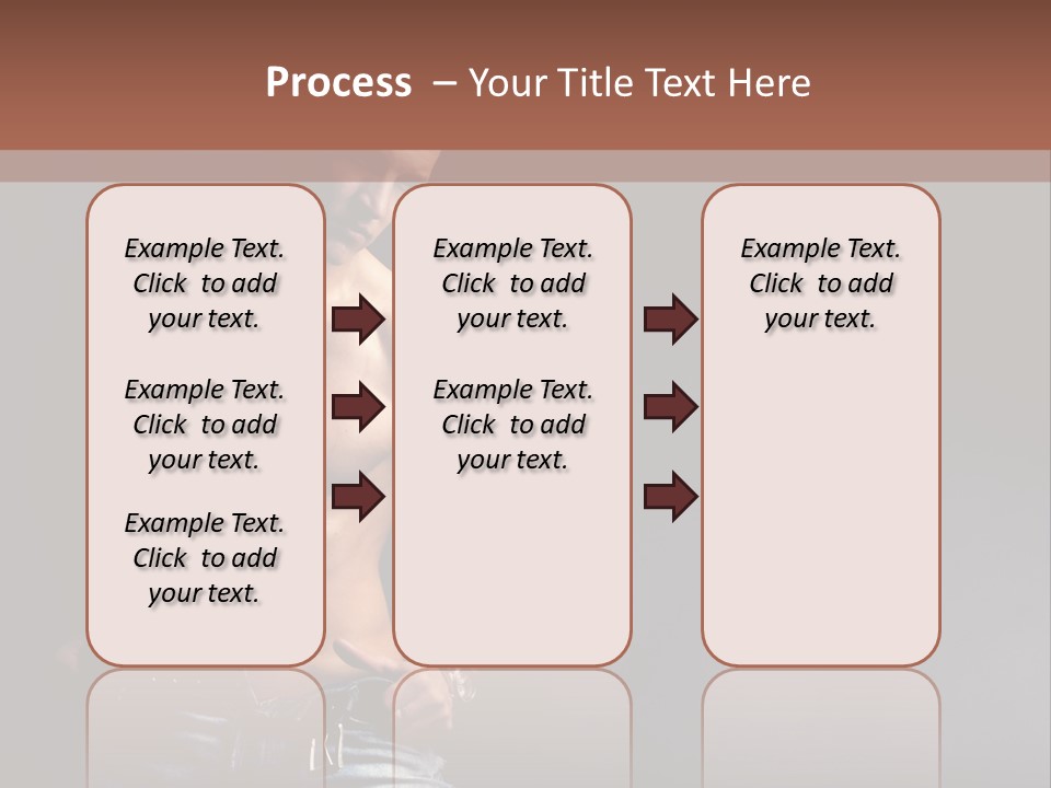 Muscle Biceps Tan PowerPoint Template