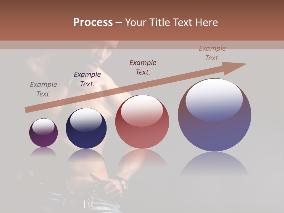 Muscle Biceps Tan PowerPoint Template