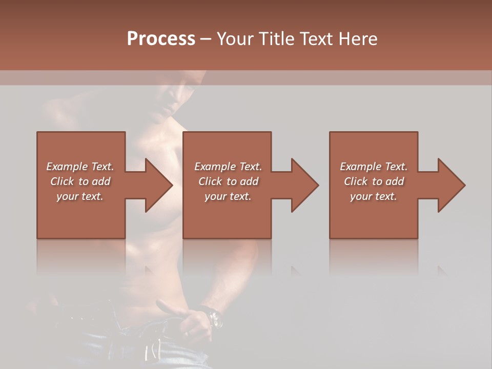 Muscle Biceps Tan PowerPoint Template
