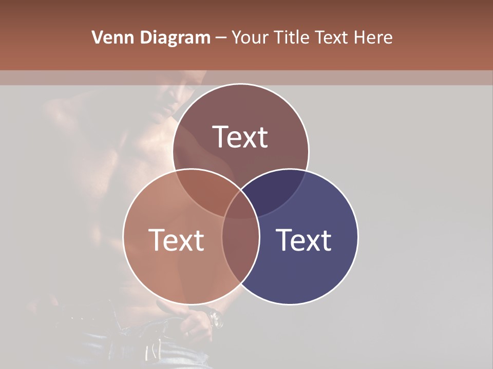 Muscle Biceps Tan PowerPoint Template