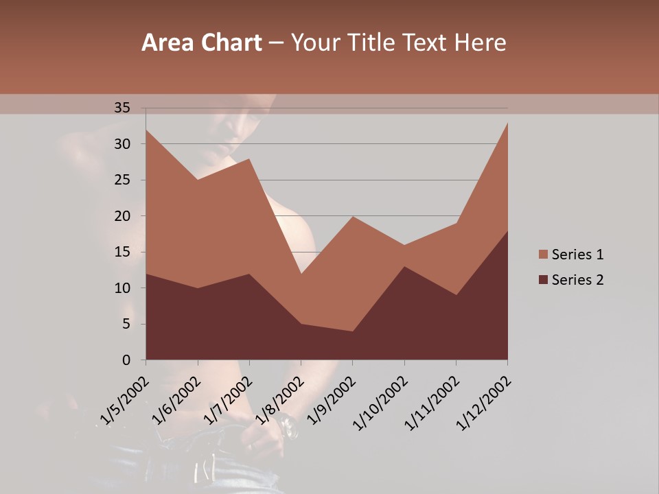 Muscle Biceps Tan PowerPoint Template