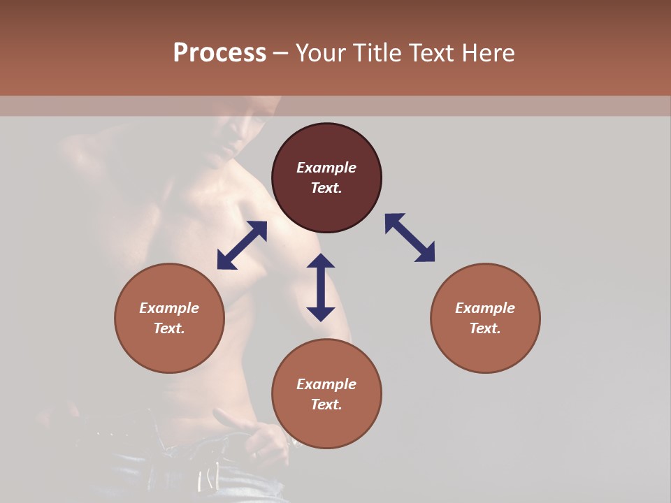 Muscle Biceps Tan PowerPoint Template