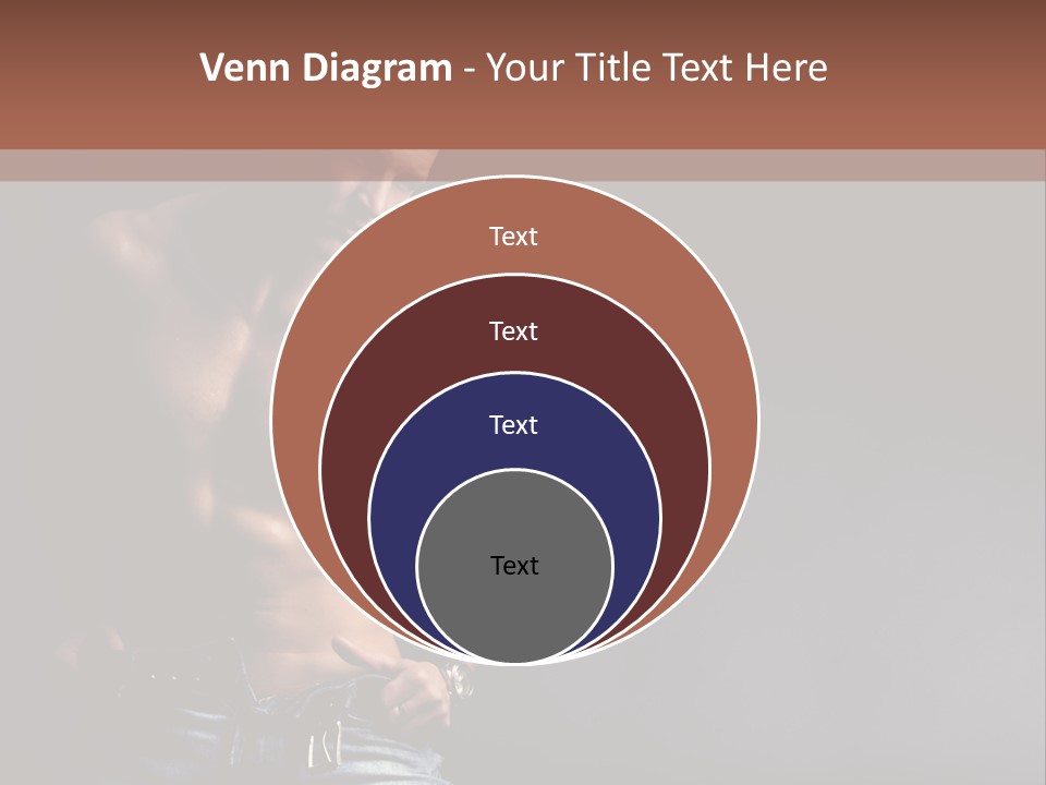 Muscle Biceps Tan PowerPoint Template