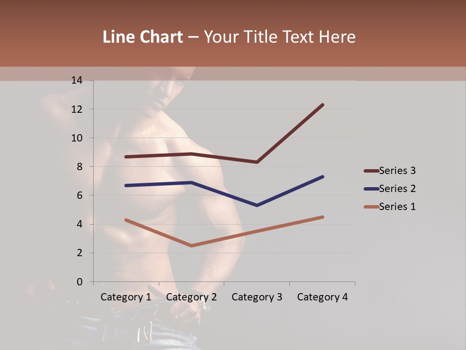 Muscle Biceps Tan PowerPoint Template