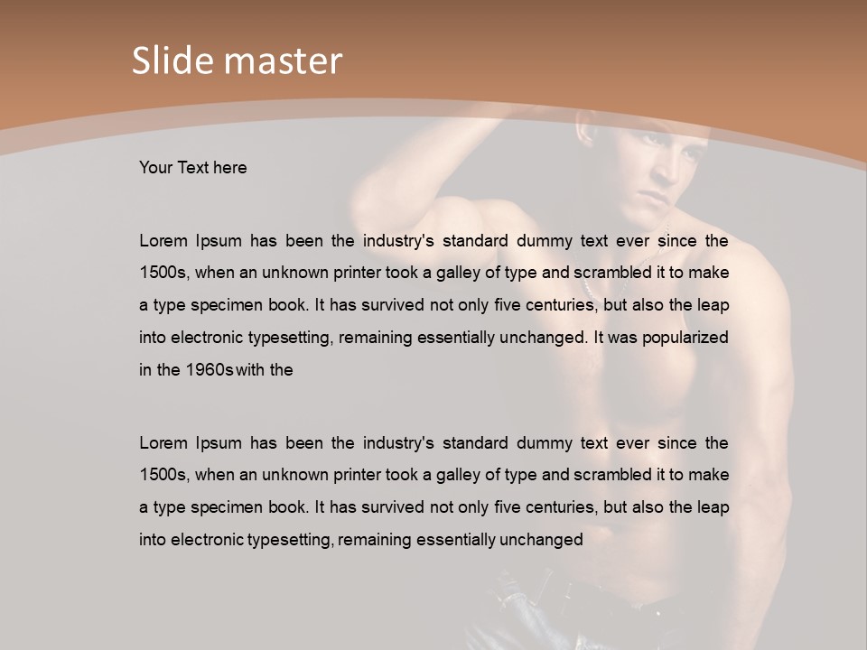 Naked Strength Biceps PowerPoint Template