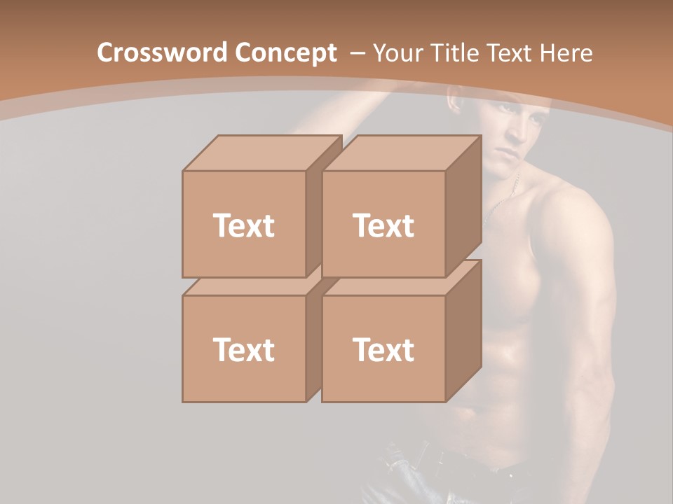 Naked Strength Biceps PowerPoint Template
