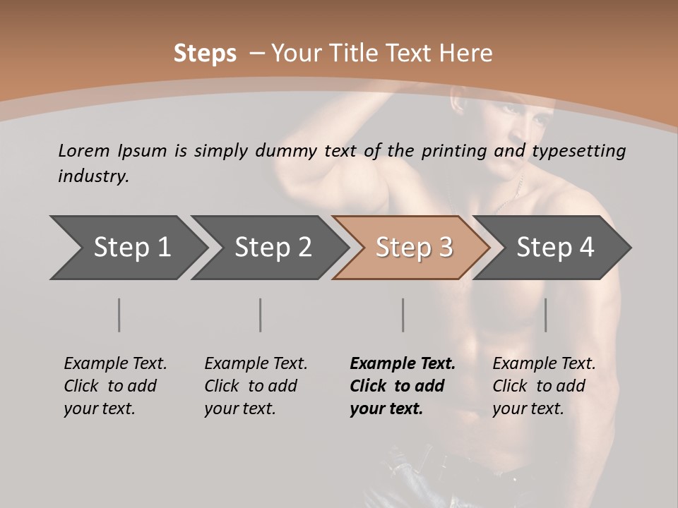 Naked Strength Biceps PowerPoint Template